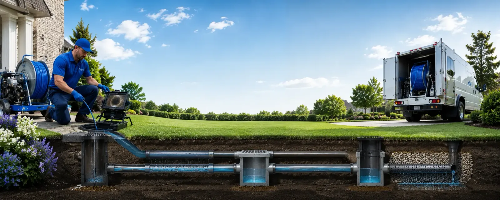 Outdoor drain cleaning information for Florence, VT